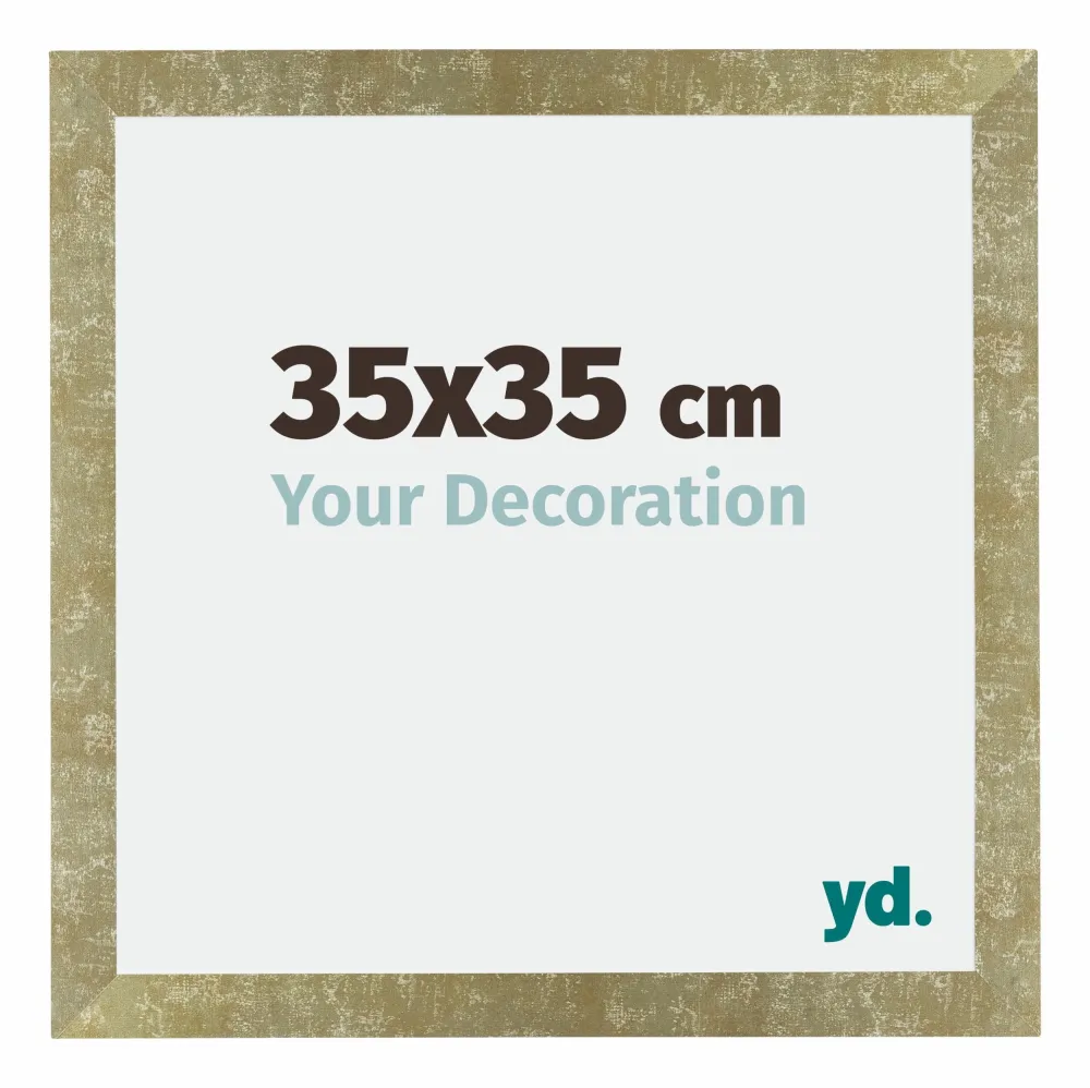 Bilderrahmen 35x35 cm - Gold Antik - MDF - Mura