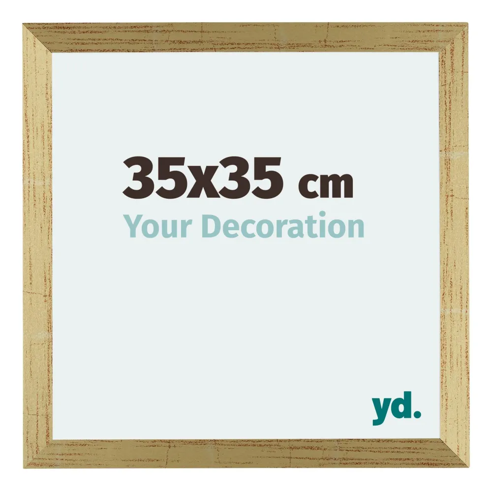 Bilderrahmen 35x35 cm - Goldglanz - MDF - Mura