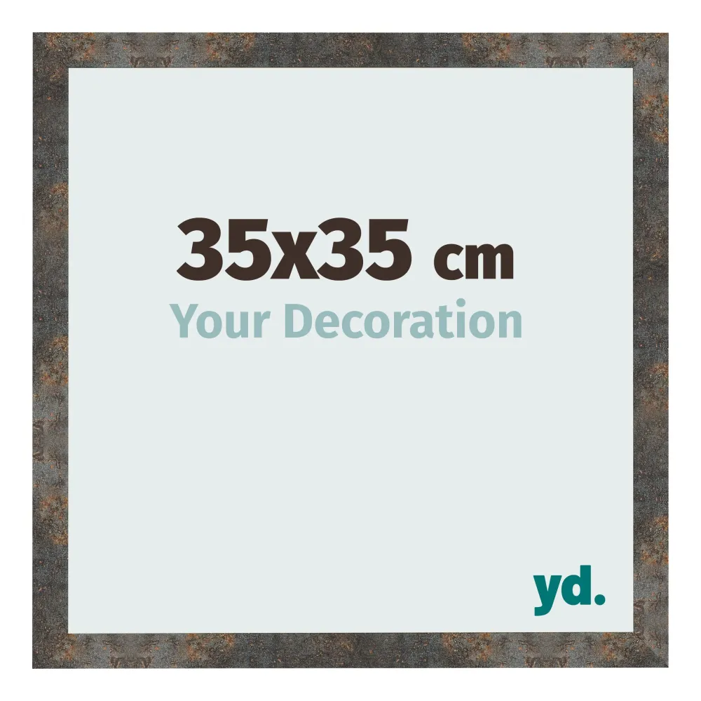 Bilderrahmen 35x35 cm - Oxidiertes Metall - MDF - Bologna