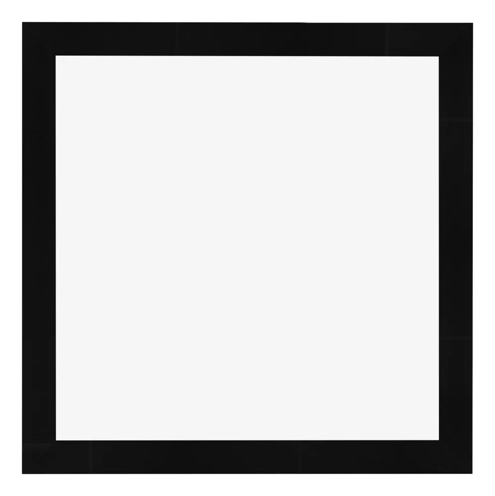 Bilderrahmen 35x35 cm - Schwarz Hochglanz - MDF - Pisa