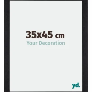 Bilderrahmen 35x45 cm - Schwarz Matt - MDF - Mura