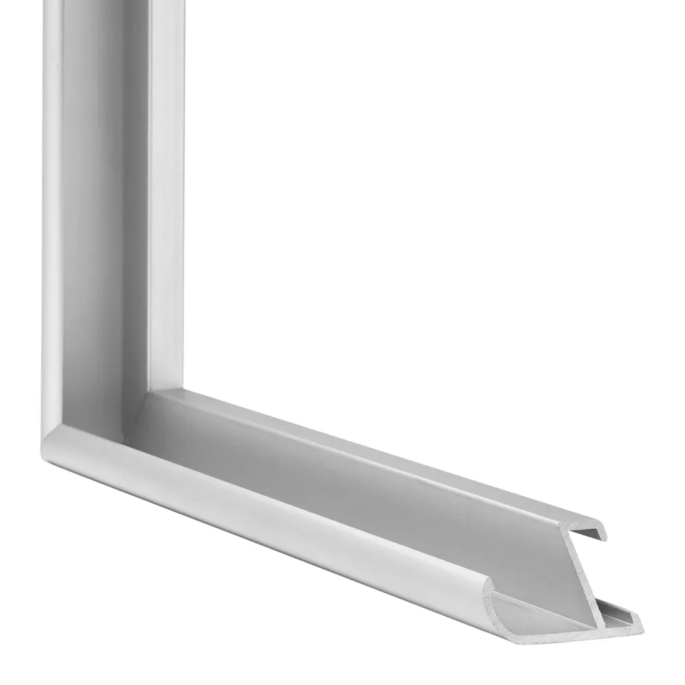 Bilderrahmen 35x45 cm - Silber Matt - Aluminium - New York - Aluminium - New York