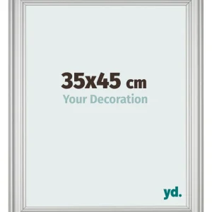 Bilderrahmen 35x45 cm - Silber Matt - MDF - Lazio
