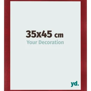 Bilderrahmen 35x45 cm - Weinrot Gewischt - MDF - Pisa