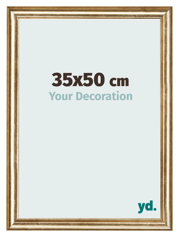 Bilderrahmen 35x50 cm - Gold Antik - MDF - Lazio