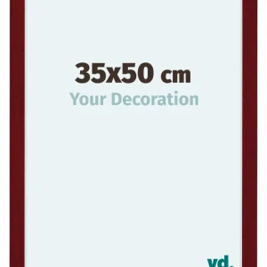 Bilderrahmen 35x50 cm - Weinrot Gewischt - MDF - Como