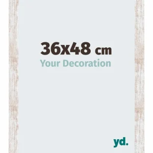 Bilderrahmen 36x48 cm - White Wash - MDF - Catania