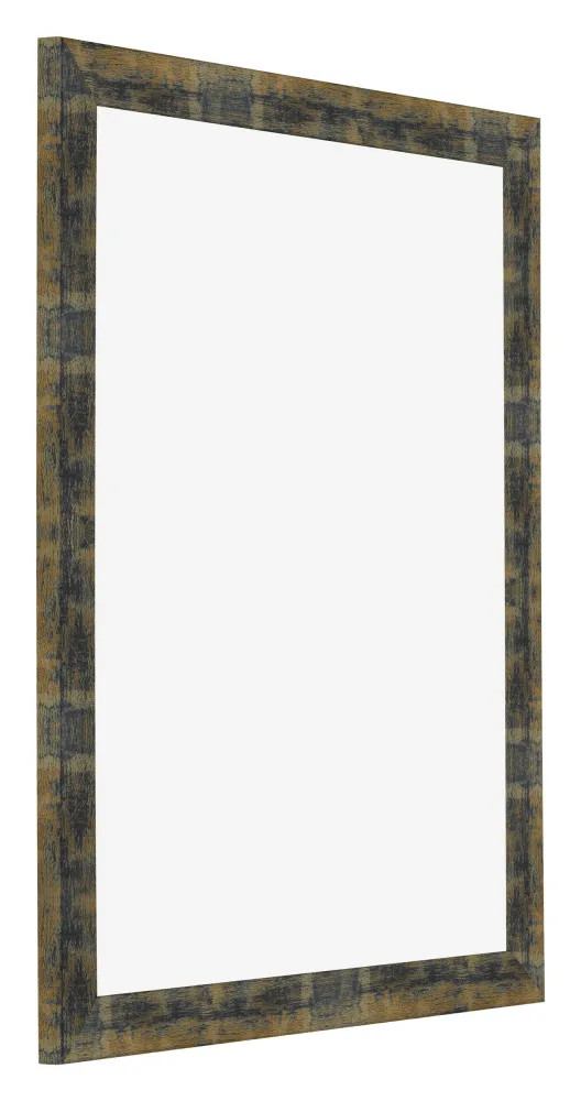 Bilderrahmen 36x49 cm - Blau Gold Meliert - MDF - Pisa