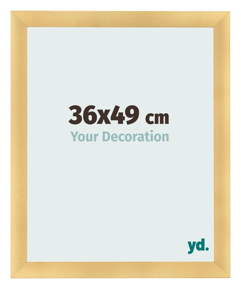 Bilderrahmen 36x49 cm - Gold Matt - MDF - Pisa