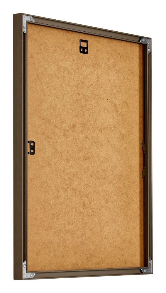Bilderrahmen 36x49 cm - Nussbaum Struktur - Aluminium - New York