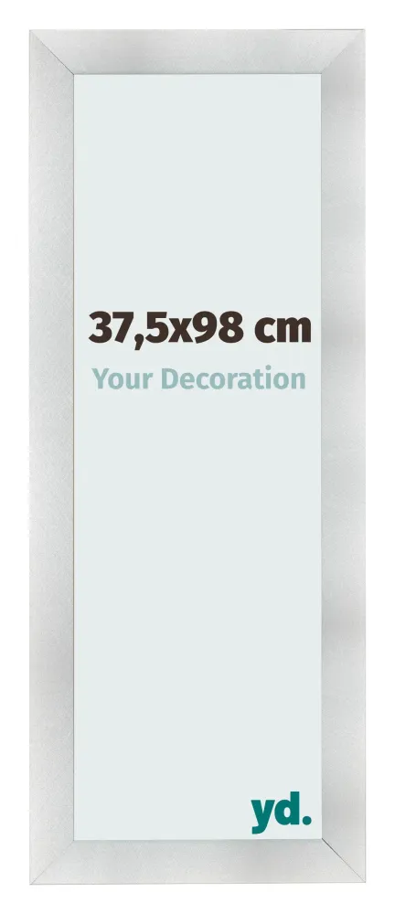 Bilderrahmen 37,5x98 cm - Aluminium Gebürstet - MDF - Pisa