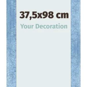 Bilderrahmen 37,5x98 cm - Hellblau Gewischt - MDF - Pisa