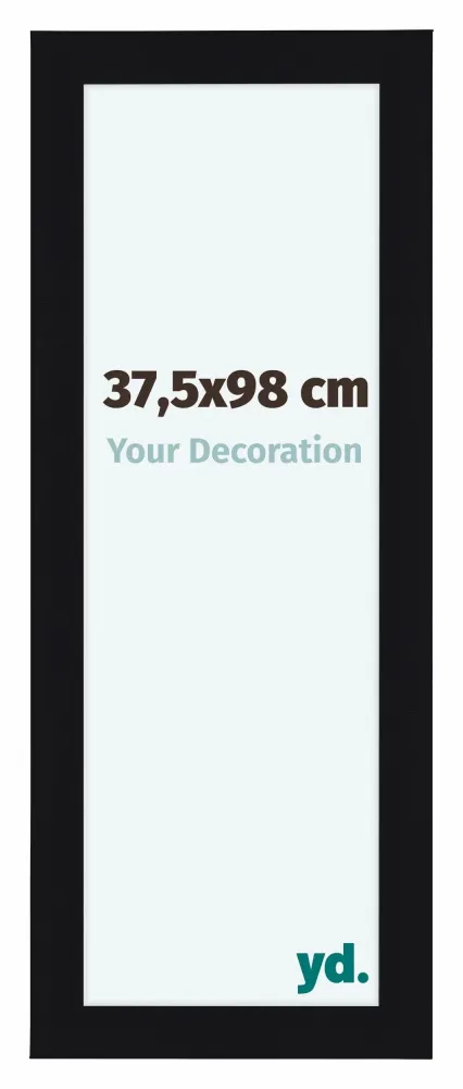 Bilderrahmen 37,5x98 cm - Schwarz Hochglanz - MDF - Como