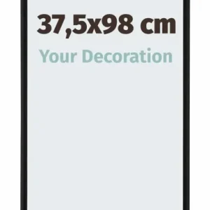 Bilderrahmen 37,5x98 cm - Schwarz Matt - Aluminium - Kent