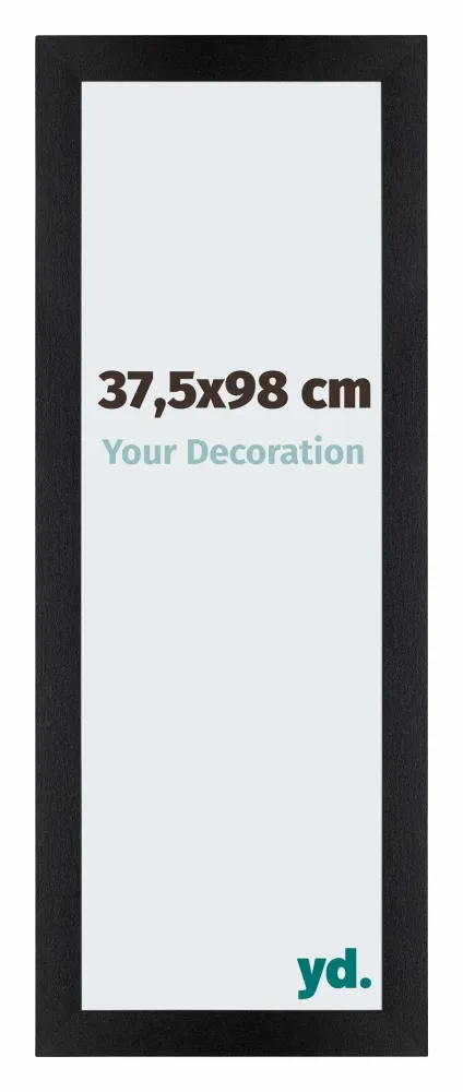Bilderrahmen 37,5x98 cm - Schwarz Matt - MDF - Mura