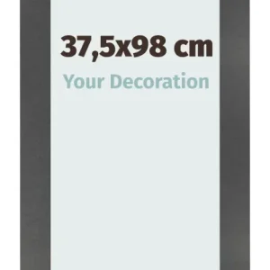 Bilderrahmen 37,5x98 cm - Schwarz Matt - MDF - Pisa