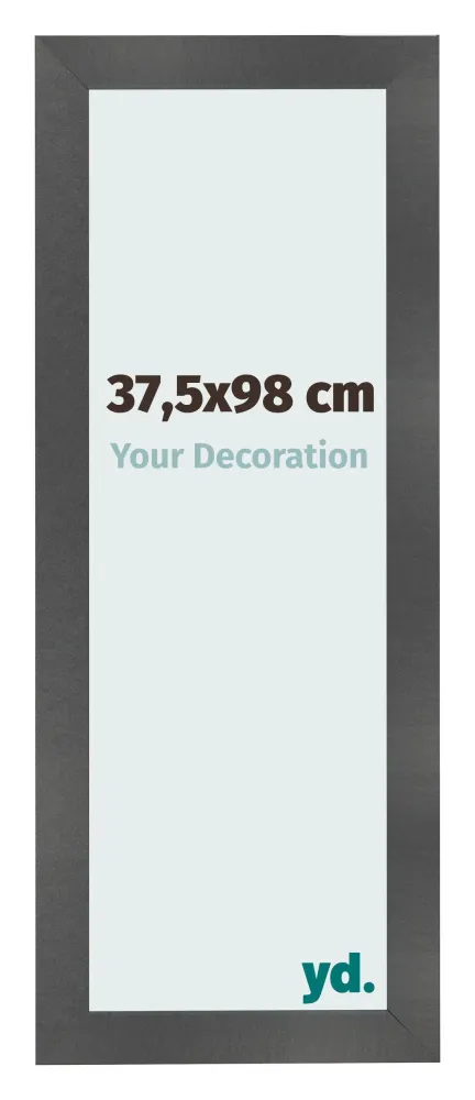 Bilderrahmen 37,5x98 cm - Schwarz Matt - MDF - Pisa