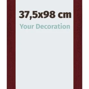 Bilderrahmen 37,5x98 cm - Weinrot Gewischt - MDF - Mura