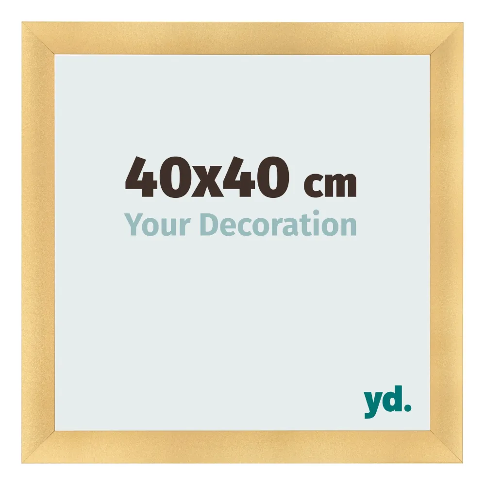 Bilderrahmen 40x40 cm - Gold Matt - MDF - Pisa