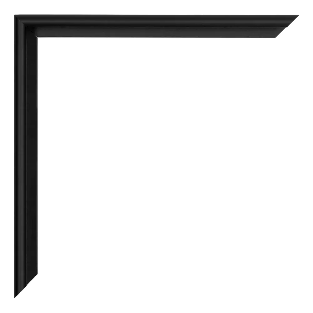 Bilderrahmen 40x40 cm - Schwarz Hochglanz - Aluminium - Miami