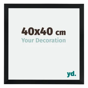 Bilderrahmen 40x40 cm - Schwarz Matt - MDF - Catania