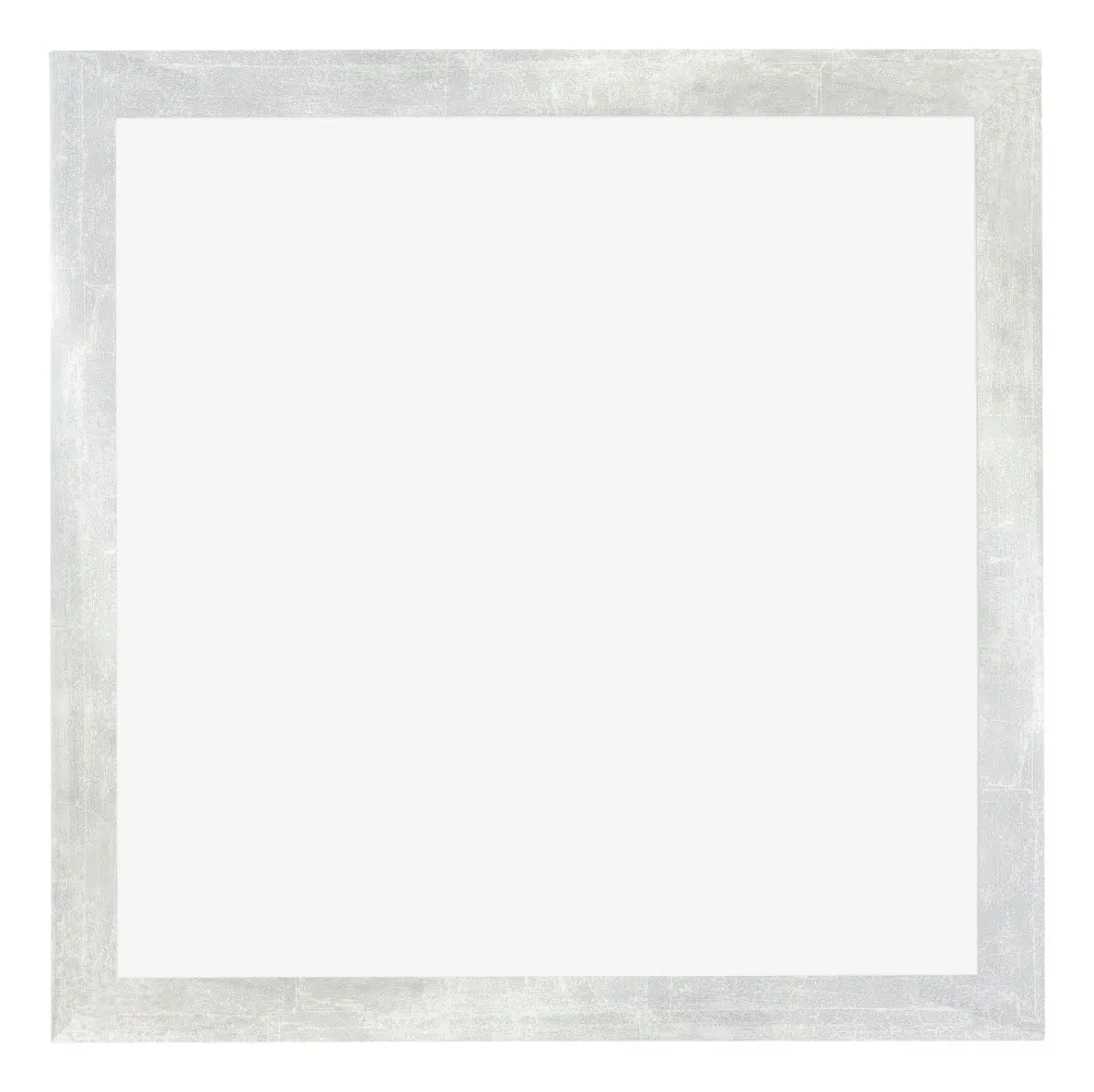 Bilderrahmen 40x40 cm - Silberglanz Vintage - MDF - Mura