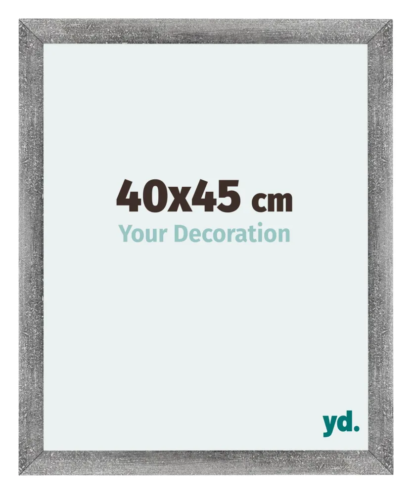 Bilderrahmen 40x45 cm - Grau Gewischt - MDF - Mura