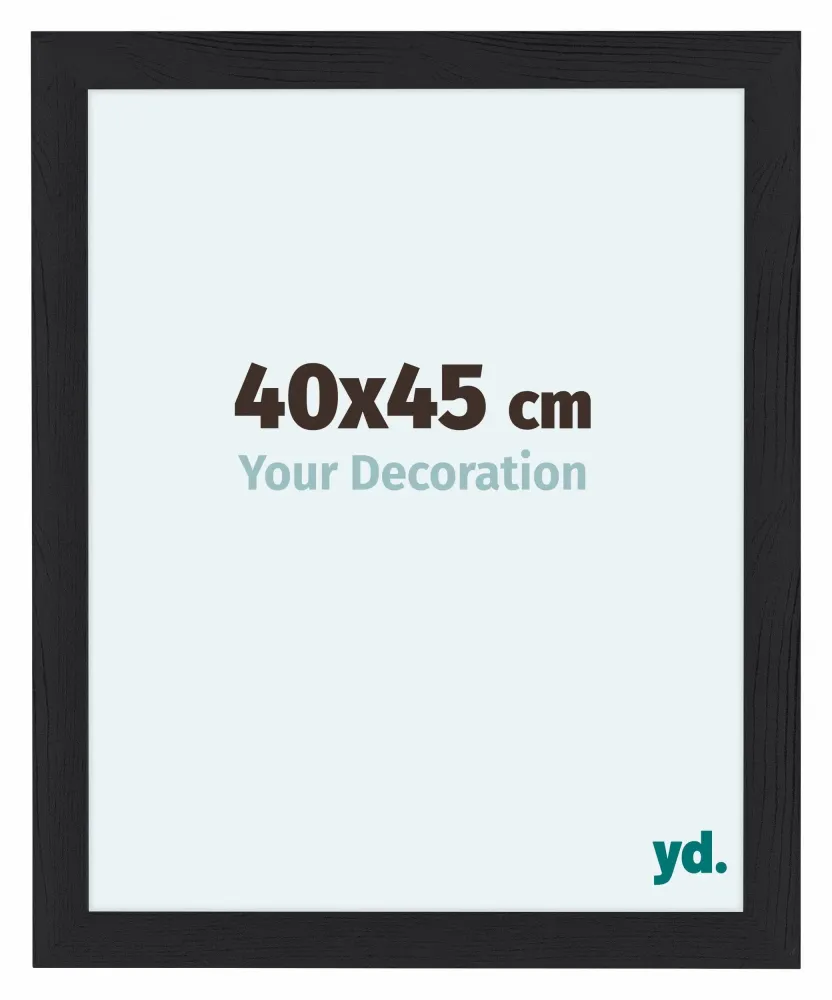Bilderrahmen 40x45 cm - Schwarz Gemasert - MDF - Como