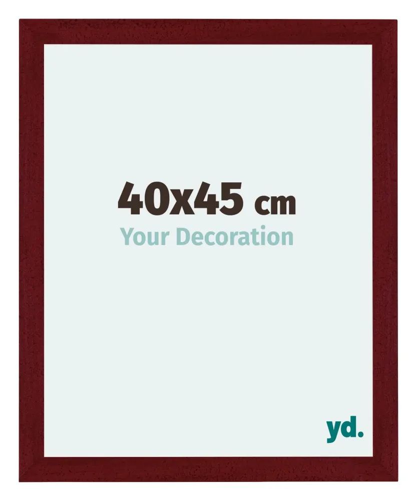 Bilderrahmen 40x45 cm - Weinrot Gewischt - MDF - Mura