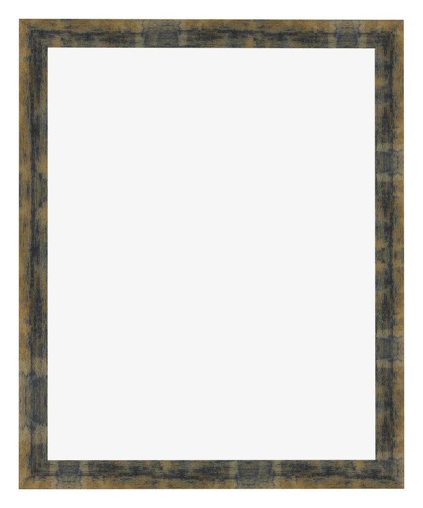 Bilderrahmen 40x50 cm - Blau Gold Meliert - MDF - Pisa