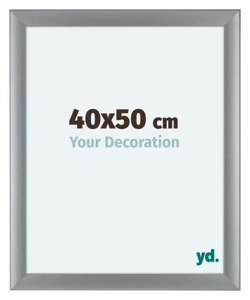 Bilderrahmen 40x50 cm - Silber Matt - MDF - Como