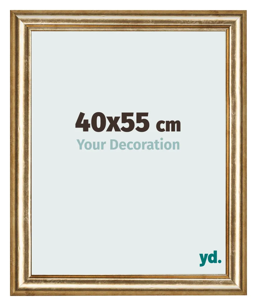 Bilderrahmen 40x55 cm - Gold Antik - MDF - Lazio