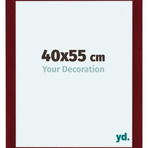 Bilderrahmen 40x55 cm - Weinrot Gewischt - MDF - Como