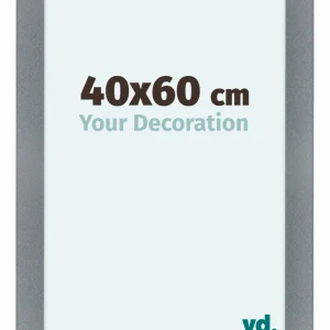 Bilderrahmen 40x60 cm - Aluminium - Gebürstet - MDF - Como