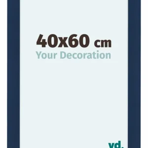 Bilderrahmen 40x60 cm - Dunkelblau Gewischt - MDF - Como