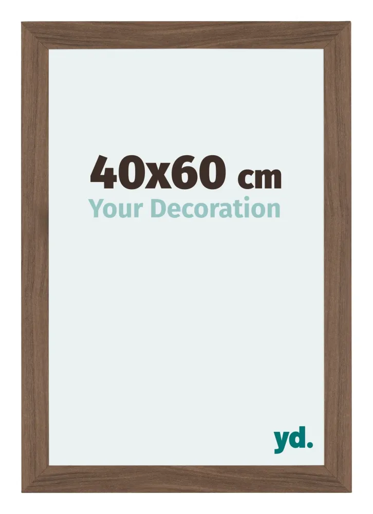 Bilderrahmen 40x60 cm - Nussbaum Dunkel - MDF - Mura