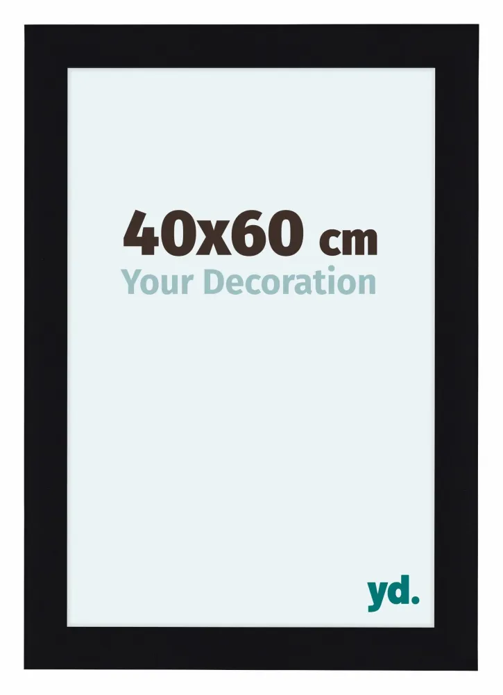 Bilderrahmen 40x60 cm - Schwarz Hochglanz - MDF - Como