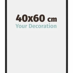 Bilderrahmen 40x60 cm - Schwarz Matt - Aluminium - New York - Aluminium - New York