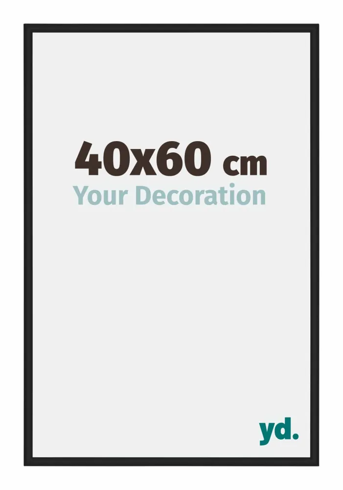 Bilderrahmen 40x60 cm - Schwarz Matt - Aluminium - New York - Aluminium - New York