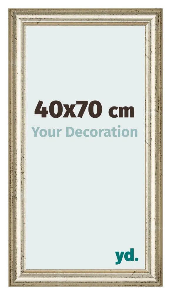 Bilderrahmen 40x70 cm - Metallglanz - MDF - Lazio