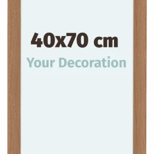 Bilderrahmen 40x70 cm - Nussbaum Hell - MDF - Como