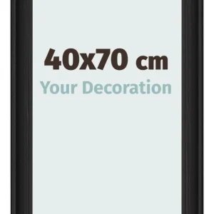 Bilderrahmen 40x70 cm - Schwarz Gemasert - MDF - Lazio