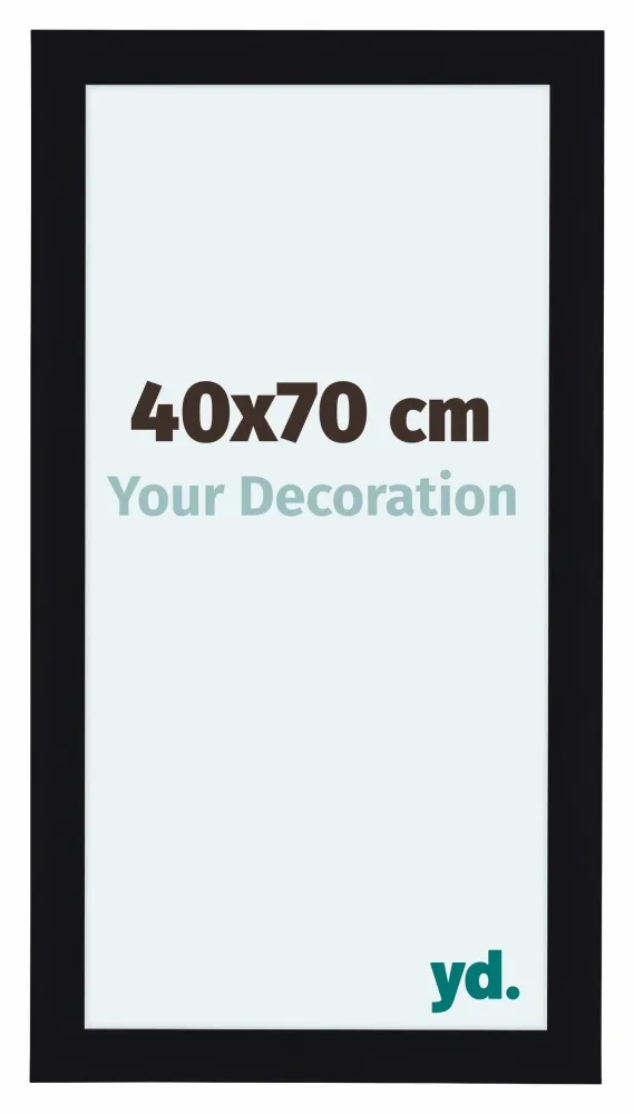 Bilderrahmen 40x70 cm - Schwarz Hochglanz - MDF - Como