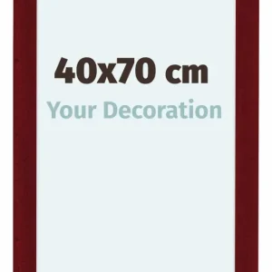 Bilderrahmen 40x70 cm - Weinrot Gewischt - MDF - Como