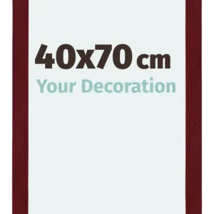 Bilderrahmen 40x70 cm - Weinrot Gewischt - MDF - Mura