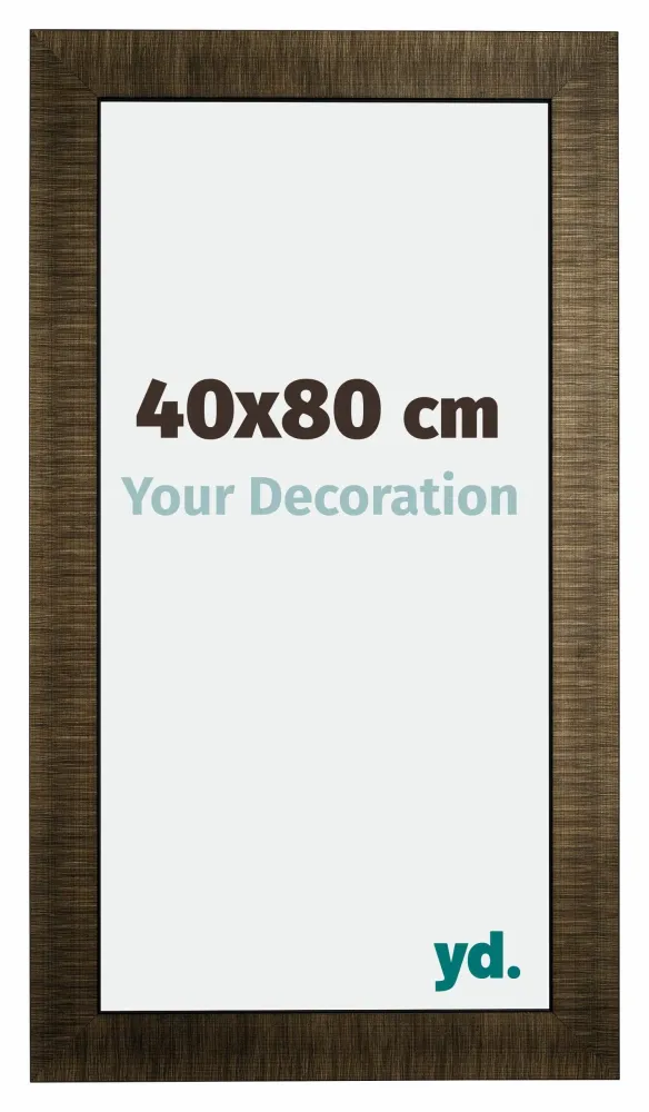 Bilderrahmen 40x80 cm - Champagner Gebürstet - Holz - Leeds