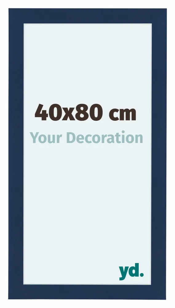 Bilderrahmen 40x80 cm - Dunkelblau Gewischt - MDF - Como