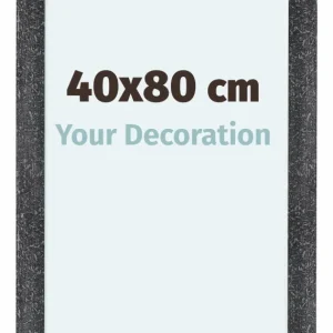 Bilderrahmen 40x80 cm - Grau Gewischt - MDF - Como