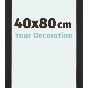 Bilderrahmen 40x80 cm - Schwarz Gemasert - MDF - Mura