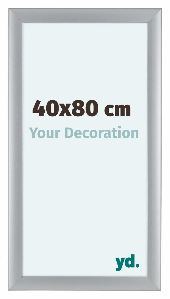 Bilderrahmen 40x80 cm - Silber Matt - MDF - Como